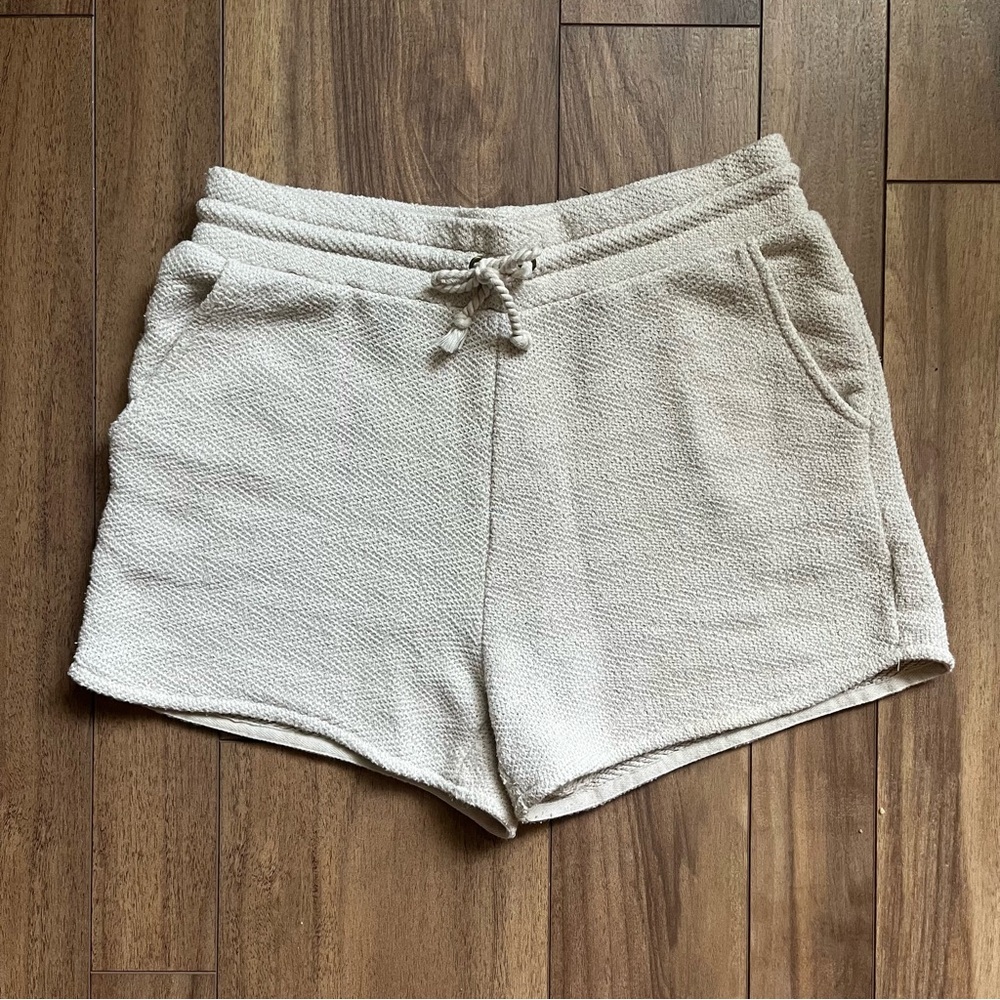 Faherty Cabana Terry Shorts in Cream Women’s Size Medium